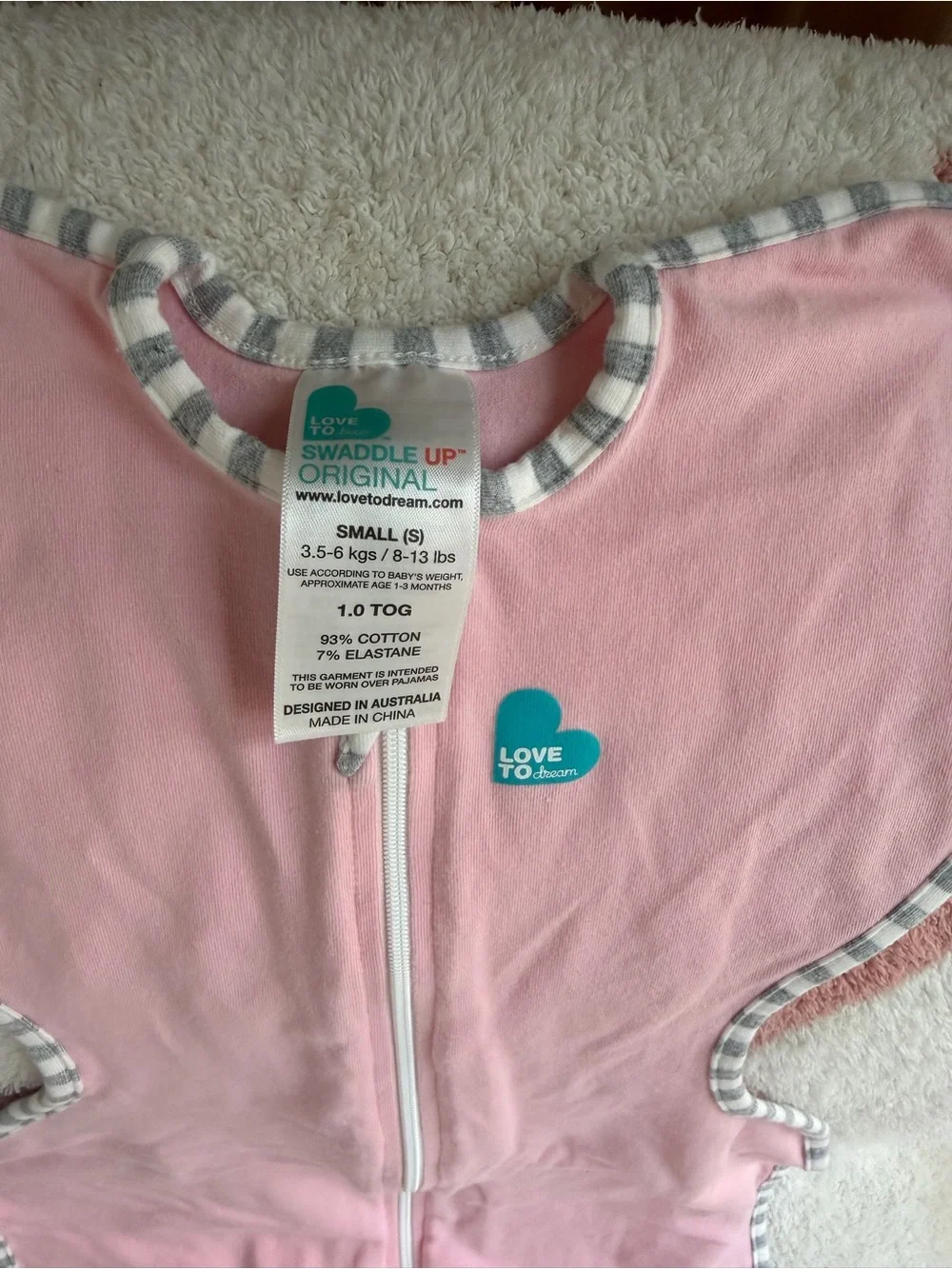 Love to Dream Swaddle- Small- NWOT- pink